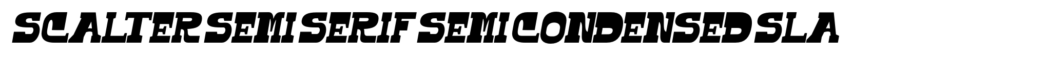 Scalter Semi Serif Semi Condensed Sla image